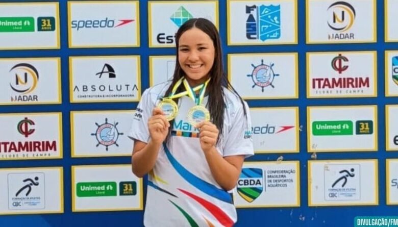 A Majestosa Angelynne Victória é Tetracampeã Brasileira Infantil de Águas Abertas 2024