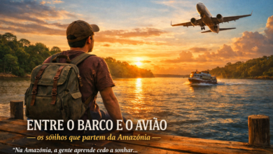 Entre o Barco e o Avião: os sonhos que partem da Amazônia.